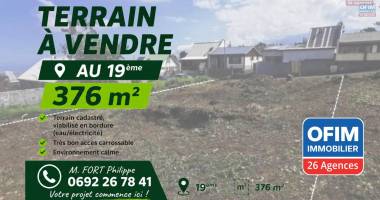 terrain constructible viabilisé de 376 m² au 19ᵉ km du tampon – une belle opportunité à ne pas manquer !