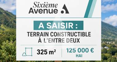 entre-deux -terrain constructible de 325 m²