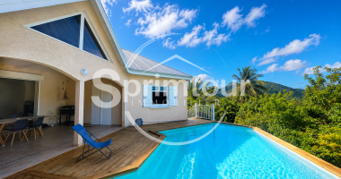 gourbeyre   villa t4 (non meublÉe) avec piscine, grands volumes et vue mer & montagne
