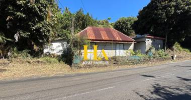 l'entre-deux - ravine à citrons - terrain 400 m²  avec maison ancienne
