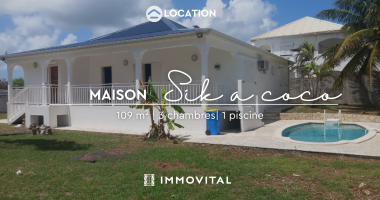 location belle villa f4 vide avec piscine - le moule