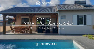 location villa t3 meublÉe - petit-canal