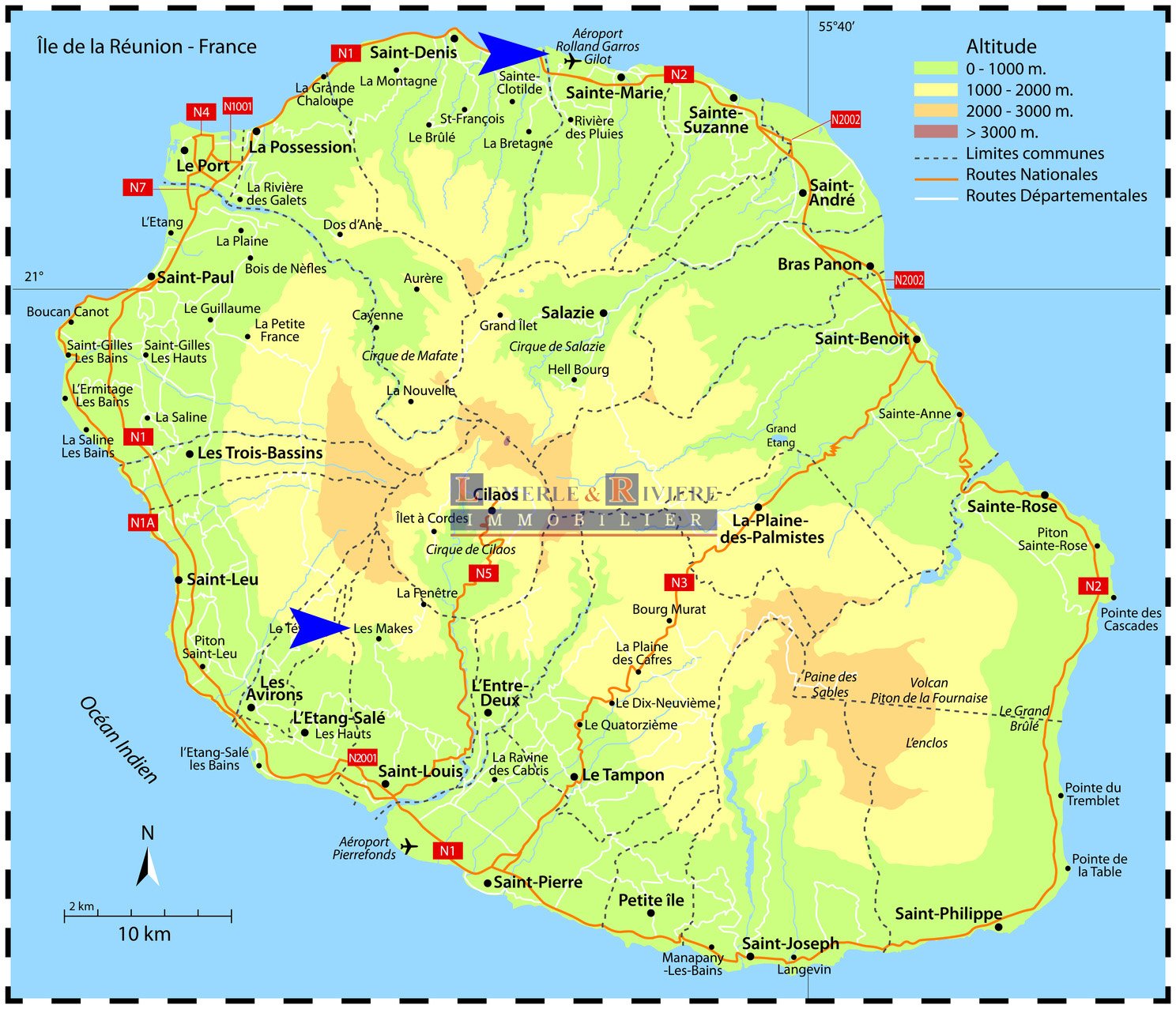 Achat terrain Les Makes (97421) Réunion Sud Réf. 2985