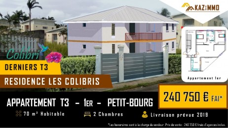 Achat APPARTEMENT Petit Bourg (97170) - GUADELOUPE